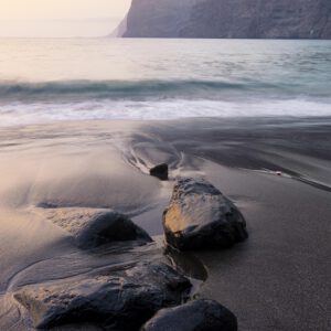 sea, beach, early morning, black sand, stones, rocks, long exposure, outdoors, water, sunlight, tourist, calm, tranquil, seascape, landscape, nature, tourism, sea, beach, beach, calm, calm, calm, calm, calm, tranquil, tranquil, landscape, landscape, nature